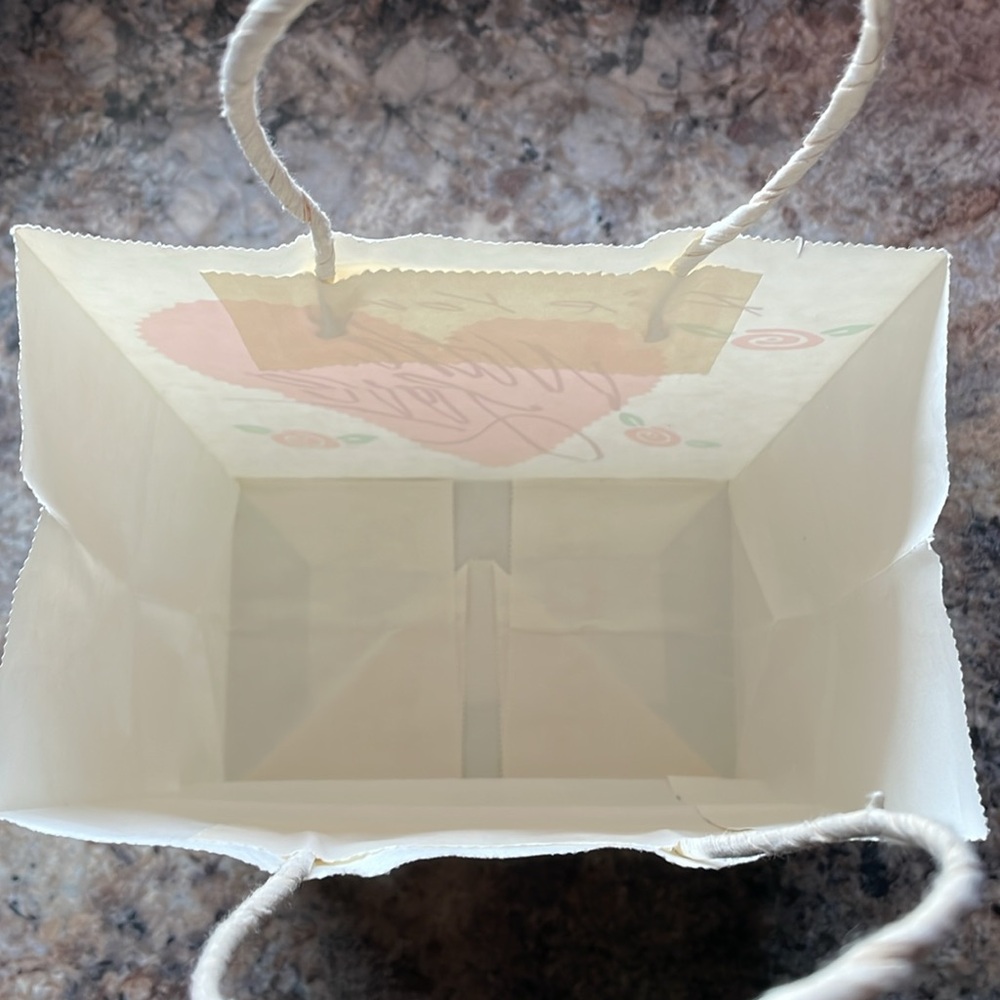 Bundle American Greetings Gift Bag & Hallmark Gift Bag ~ Heart Valentines Day - Picture 9 of 9